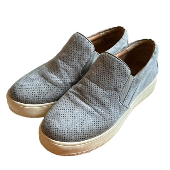 🌿Steve Madden grey slip on suede leather sneakers, size 7.5🌿 - Picture 1 of 7